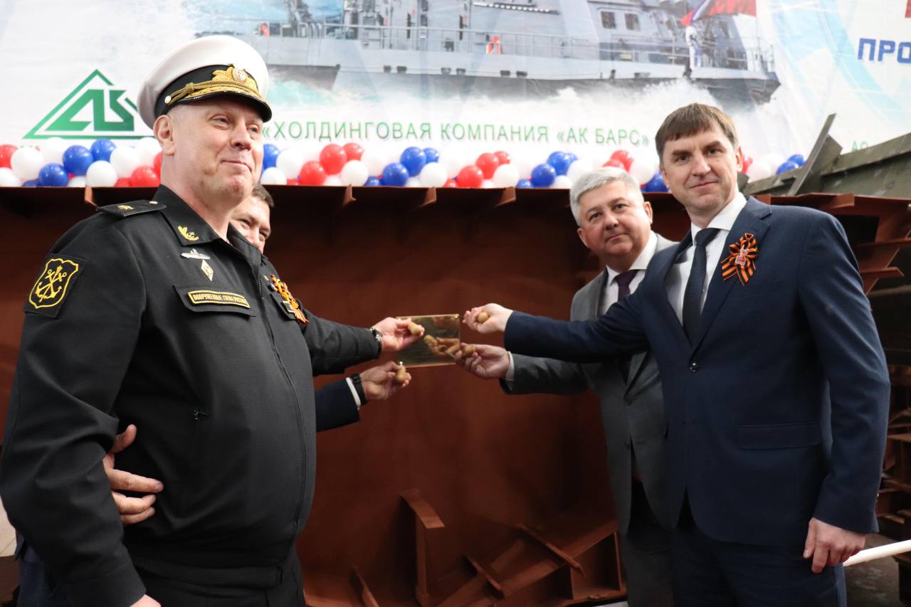 В Зеленодольске заложили корпусы двух противодиверсионных катеров серии «Грачонок»