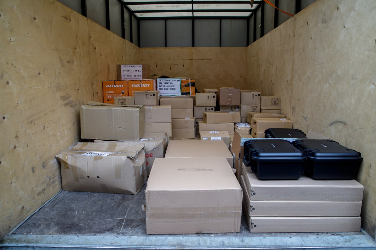 Казань отправила партию гуманитарного груза военнослужащим в Донецке