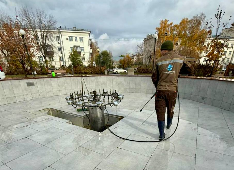 В Казани начали отключать фонтаны для подготовки их к зиме