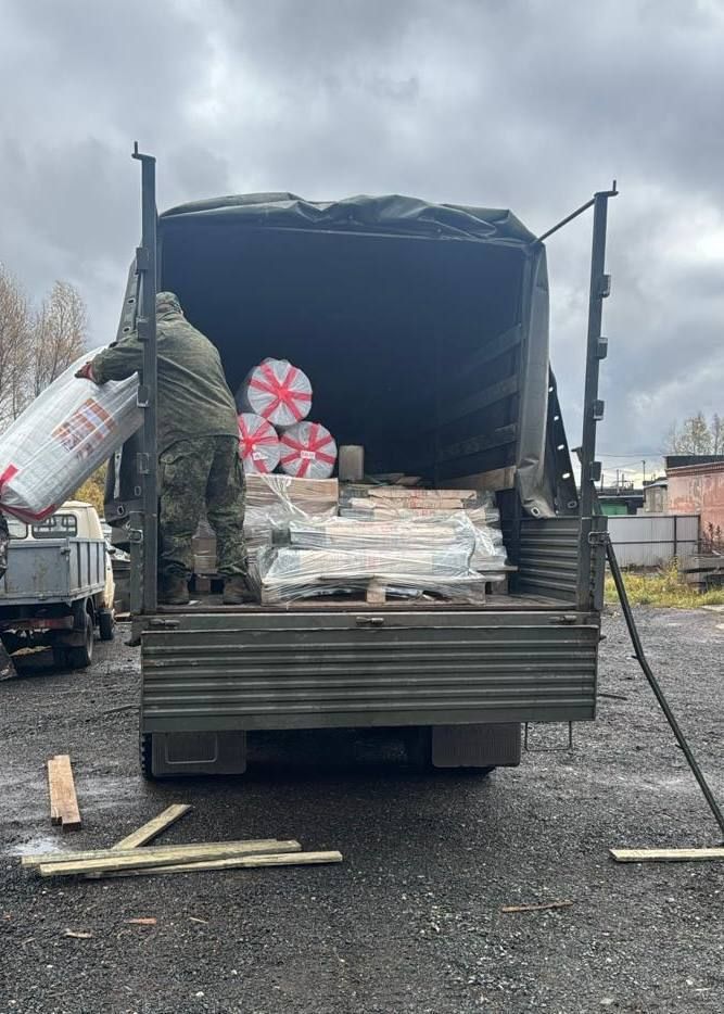 Нижнекамский район отправил большую партию стройматериалов в зону СВО