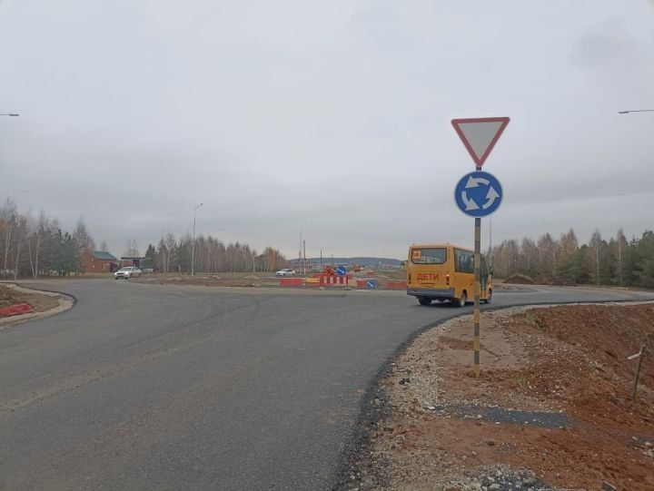 На автодороге Мамадыш – Кукмор появилась кольцевая развязка