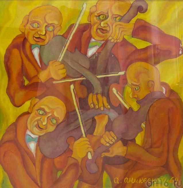 Блюз судьбы «казанского Ван Гога»: в «Хазинэ» открылась юбилейная выставка Алексея Аникеёнка