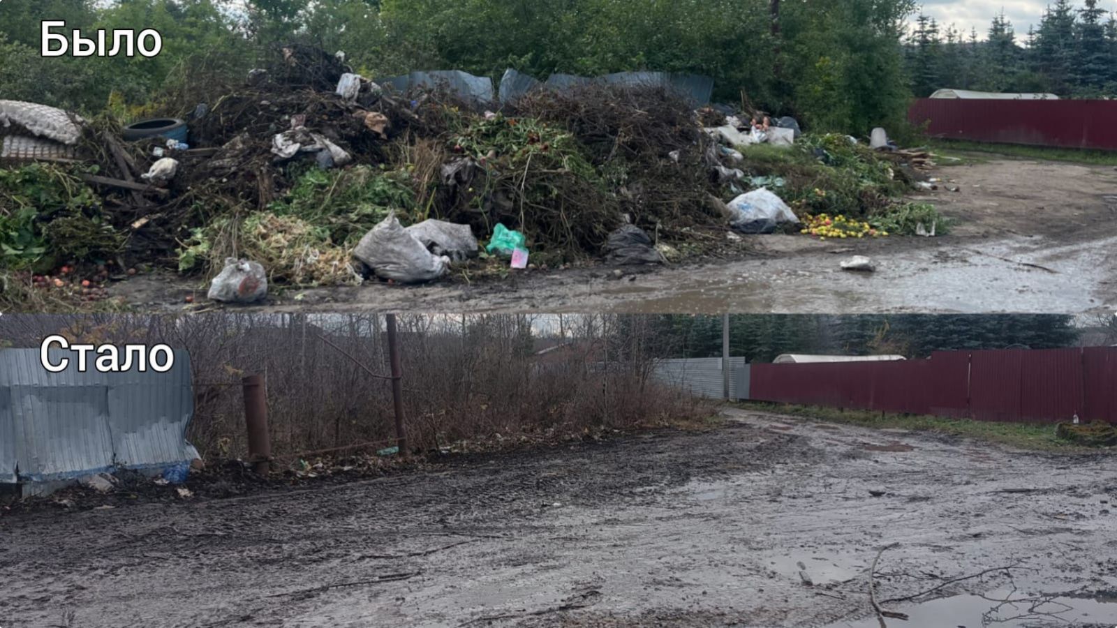 В Нижнекамске ликвидировали свалку на территории СНТ «Нефтехимик»