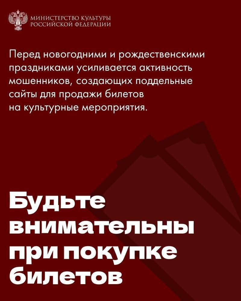 Минкульт Татарстана предупредил о мошенничествах с билетами на новогодние представления