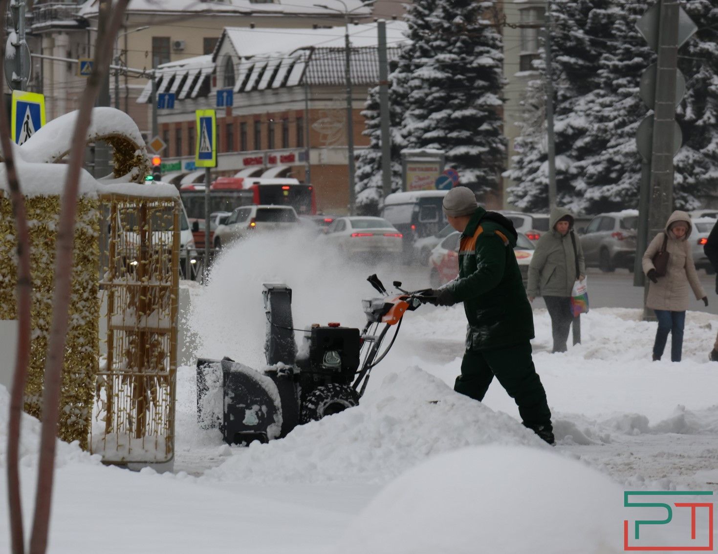 31 декабря Казань накрыла метель
