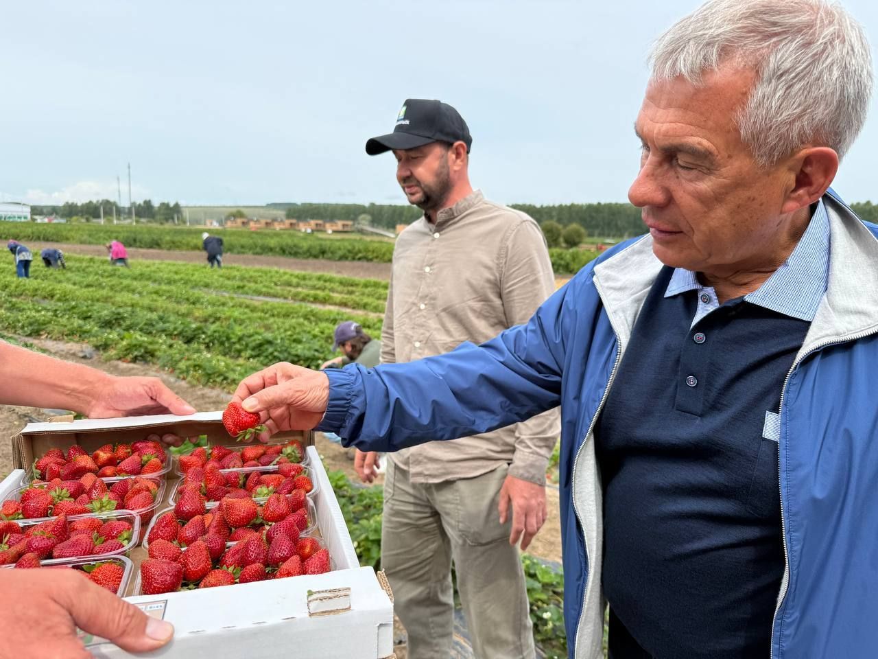 Минниханов посетил «Ягодную долину» с глэмпингом в Зеленодольском районе