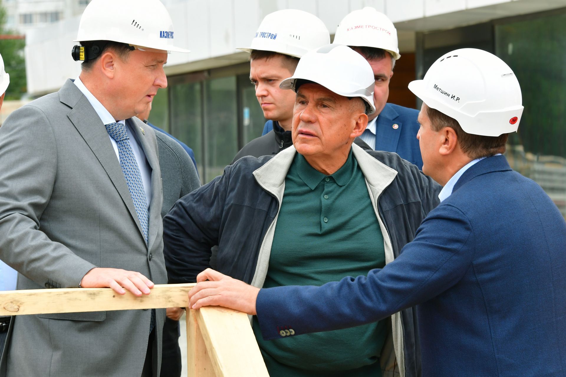 Минниханов посетил стройплощадку станции метро «100-летие ТАССР» в Казани