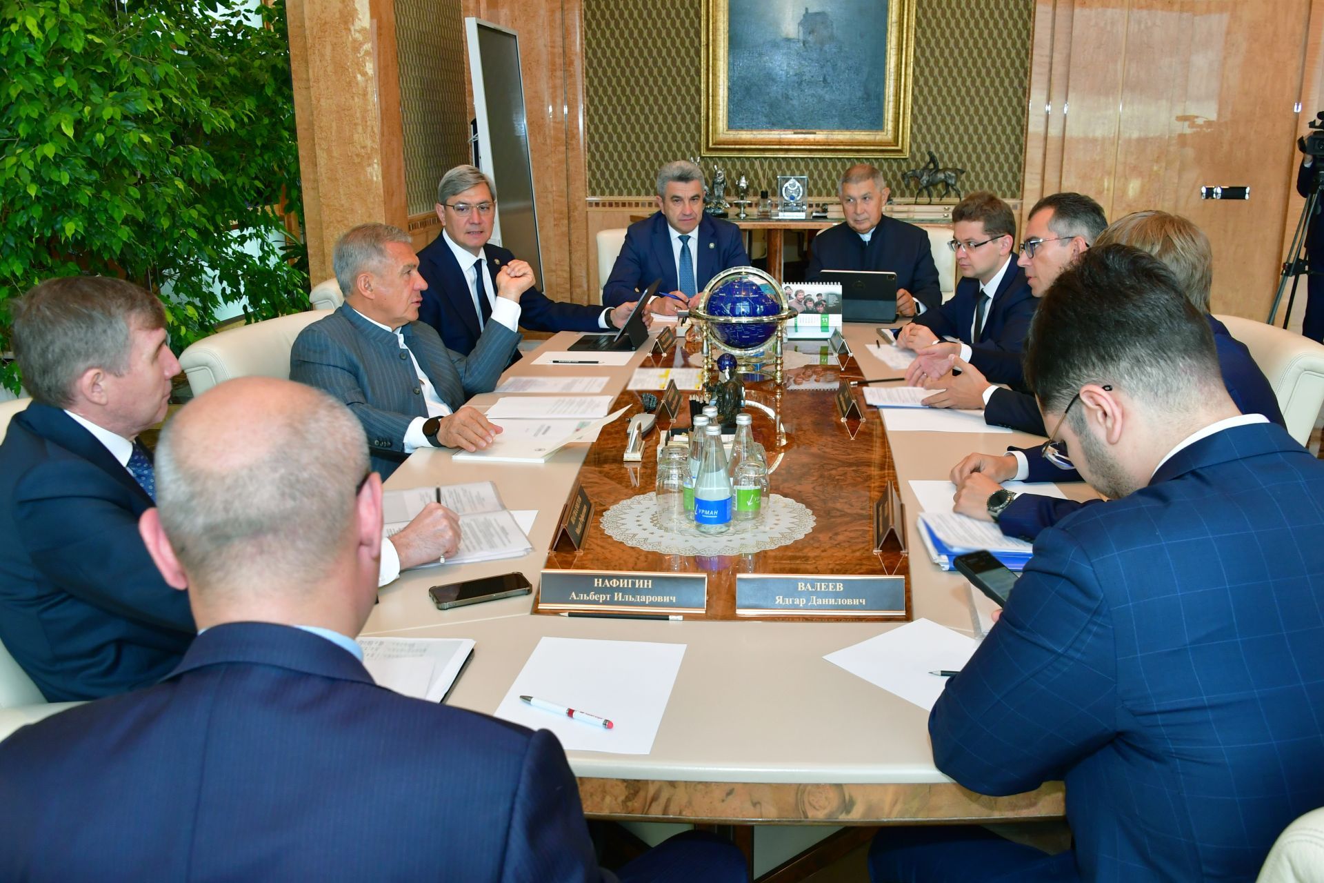 Минниханов и Зауэрс обсудили сотрудничество Татарстана и Газпромбанка