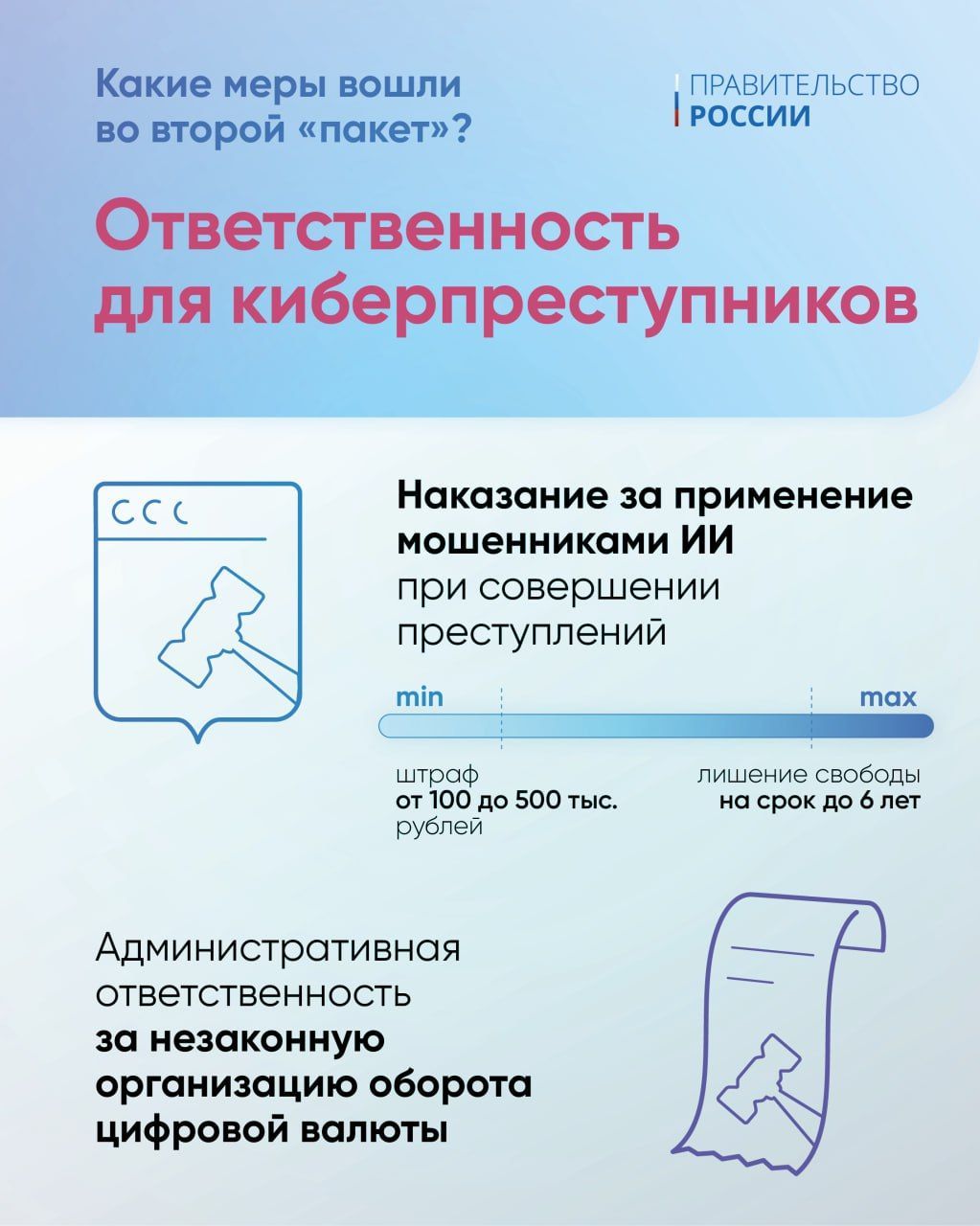Правительство России подготовило второй пакет мер против мошенничества