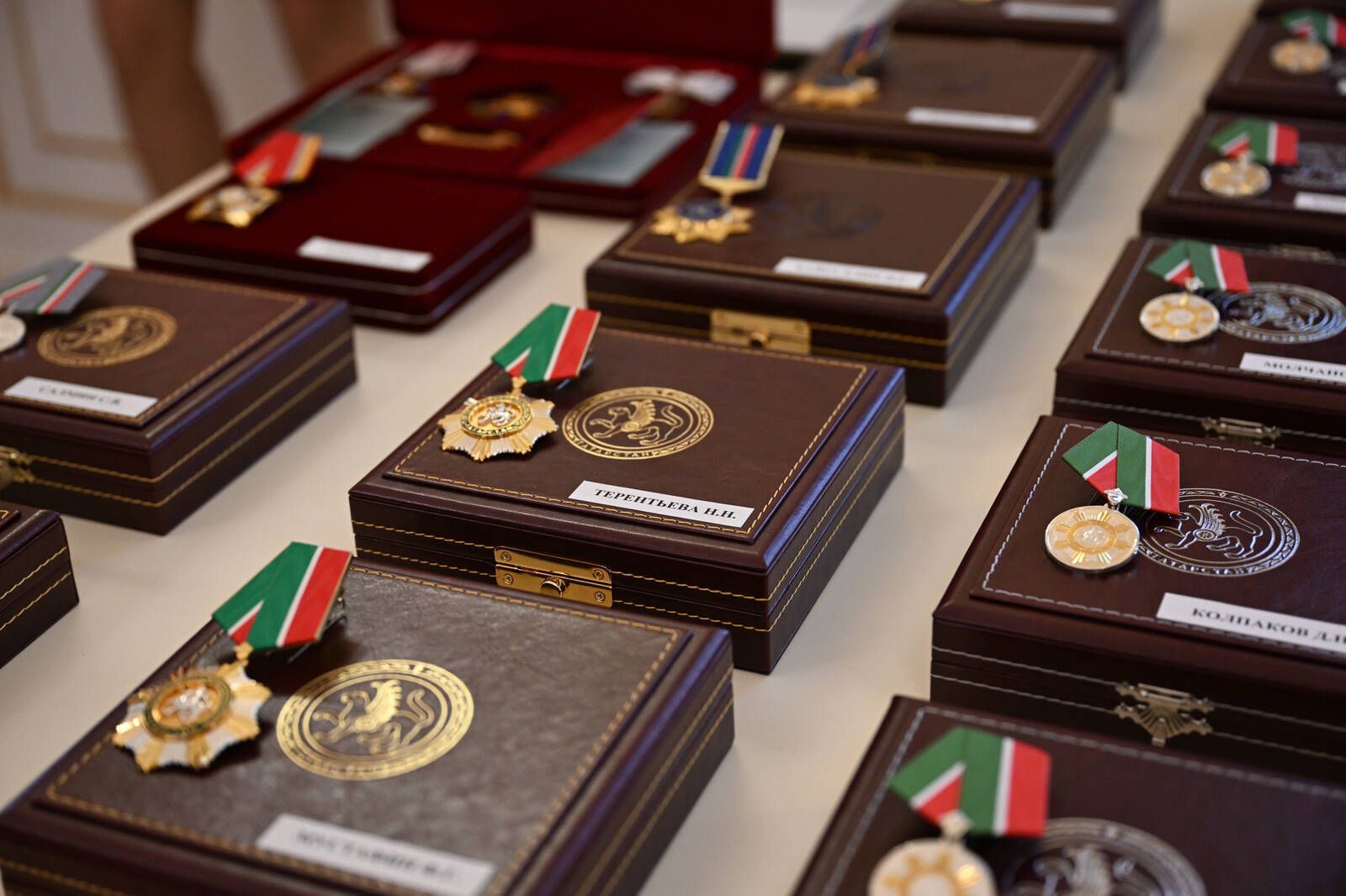 Минниханов вручил государственные награды отличившиеся татарстанцам в Казанском Кремле