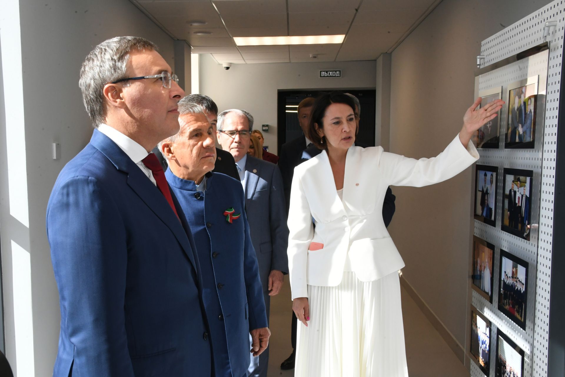 Минниханов и Фальков посетили новое здание Высшей школы бизнеса КФУ