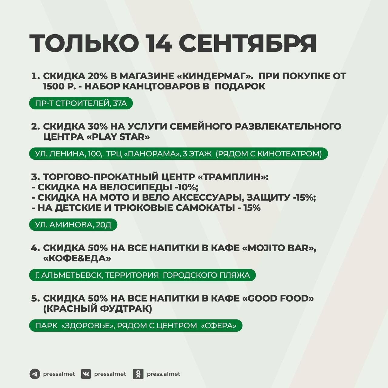 Скидки и бесплатный проезд: проголосовавшие на выборах Раиса РТ альметьевцы получат бонусы