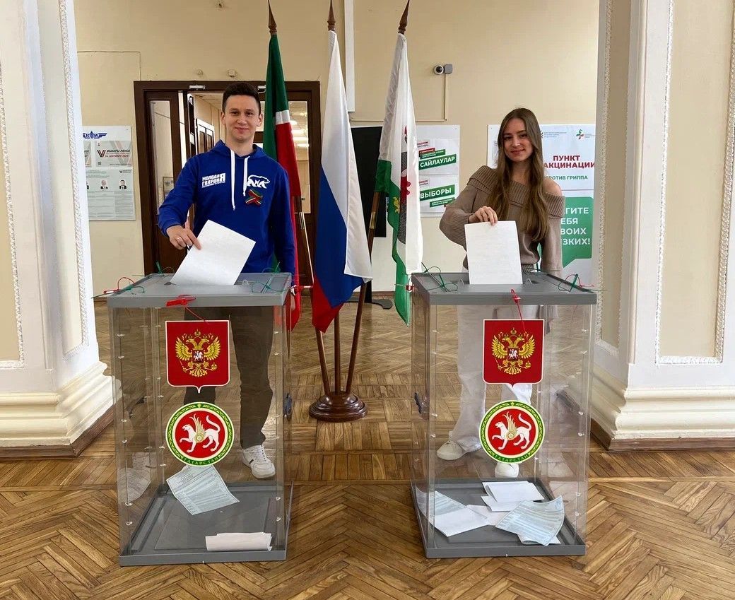 Молодогвардейцы Татарстана активно голосуют на выборах Раиса РТ