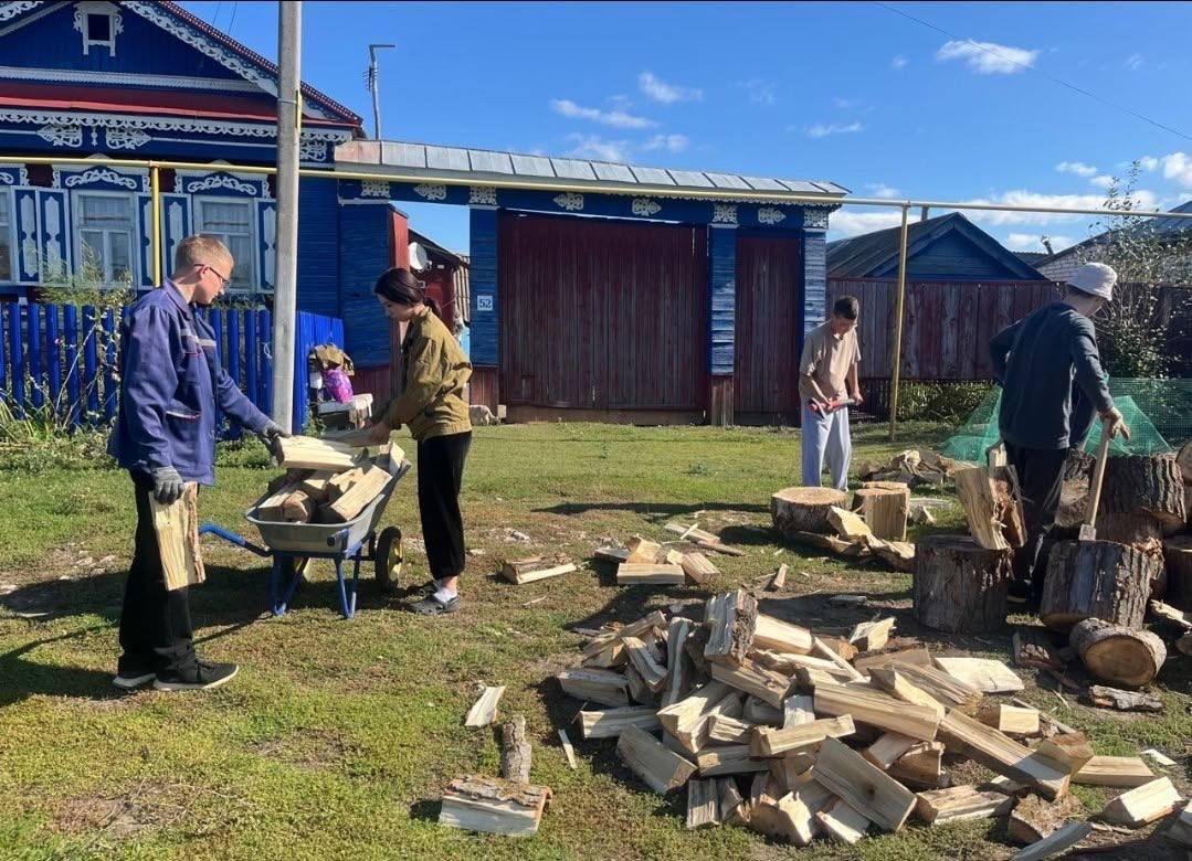 Буинские студенты-волонтеры помогли по дому матери участника СВО