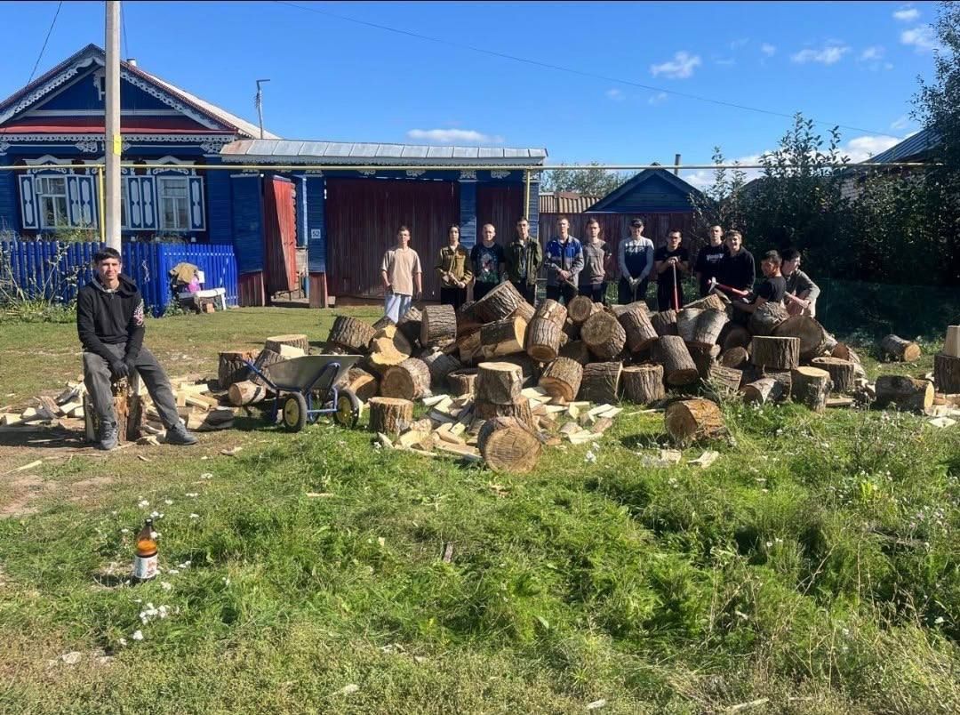 Буинские студенты-волонтеры помогли по дому матери участника СВО