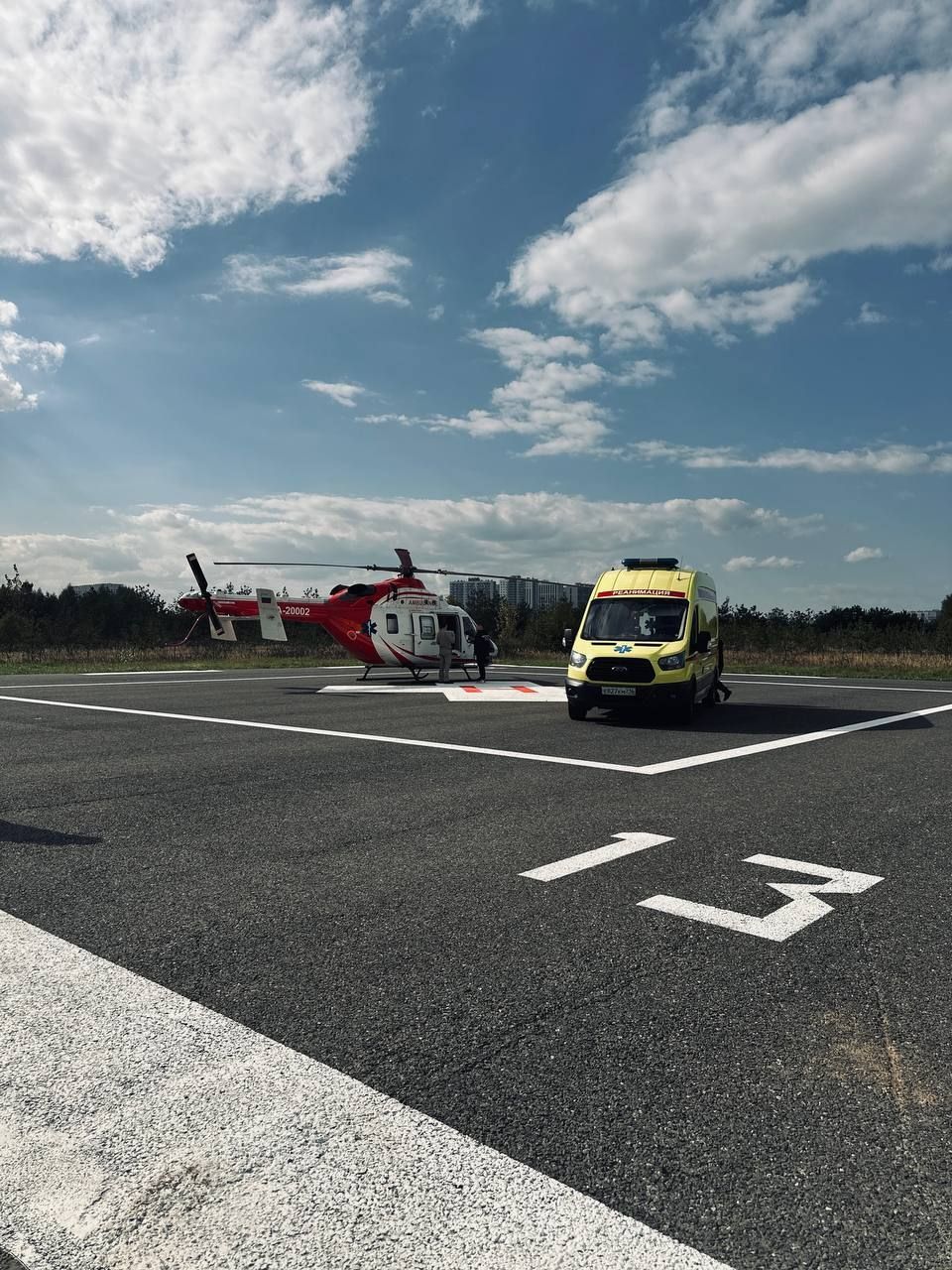 Вертолетная площадка РКБ возобновила работу после ремонта