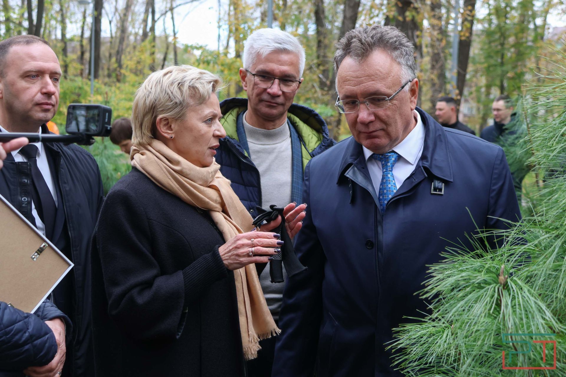 В казанском парке высадили аллею сибирских кедров