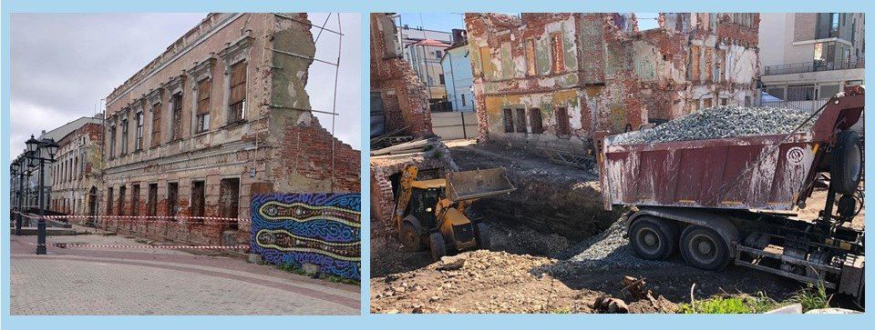 В центре Казани восстанавливают дома купца Щетинкина