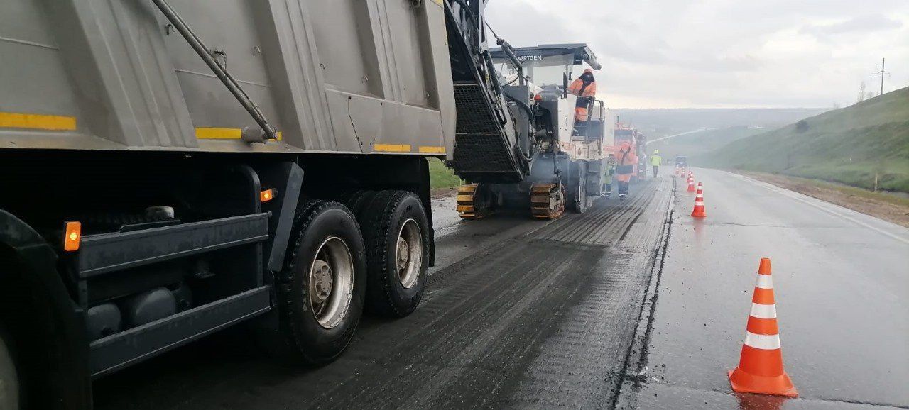 В Татарстане идет капремонт дороги — обхода города Мамадыш