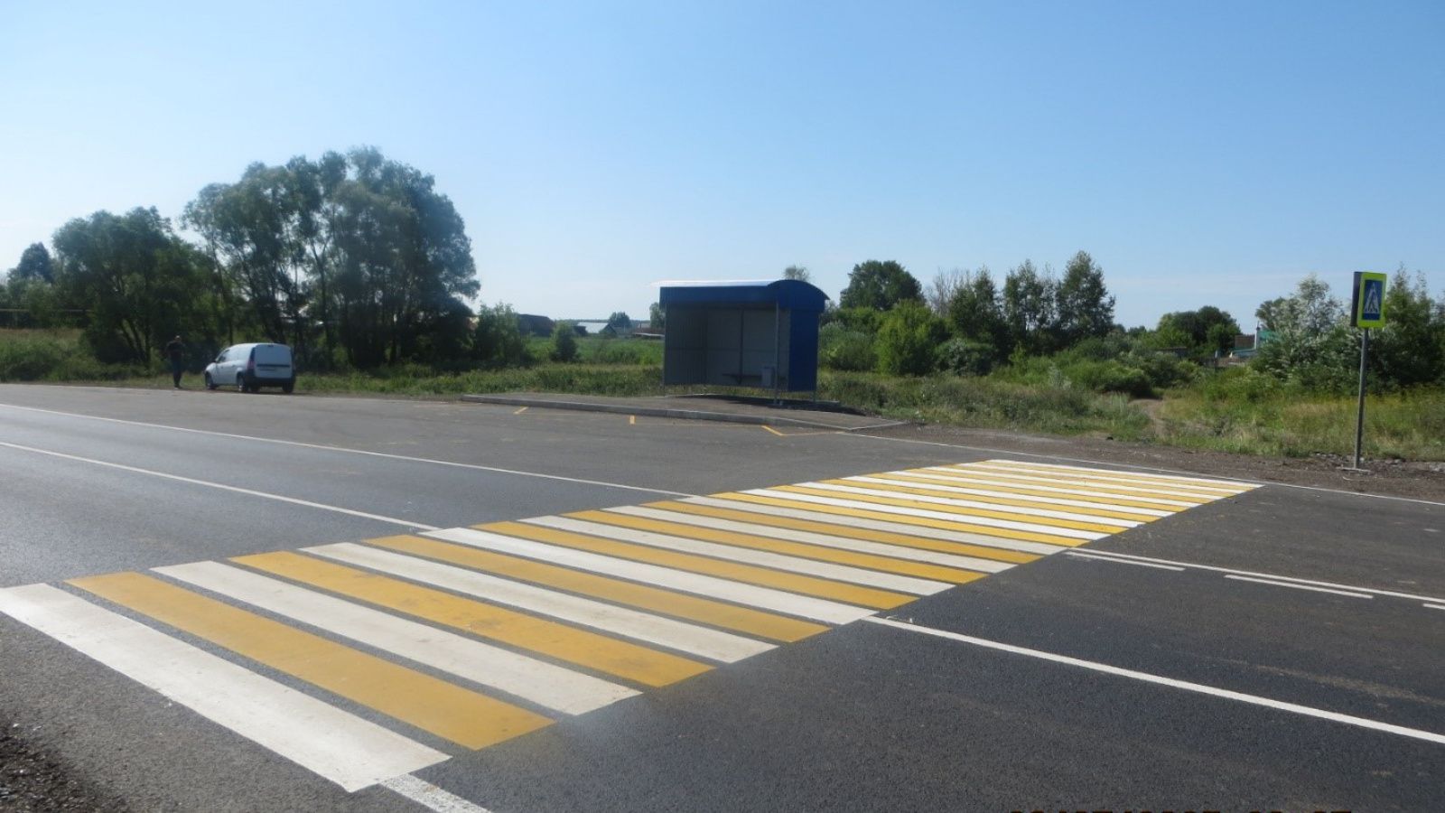 В Чистопольском районе завершен ремонт двух участков дороги