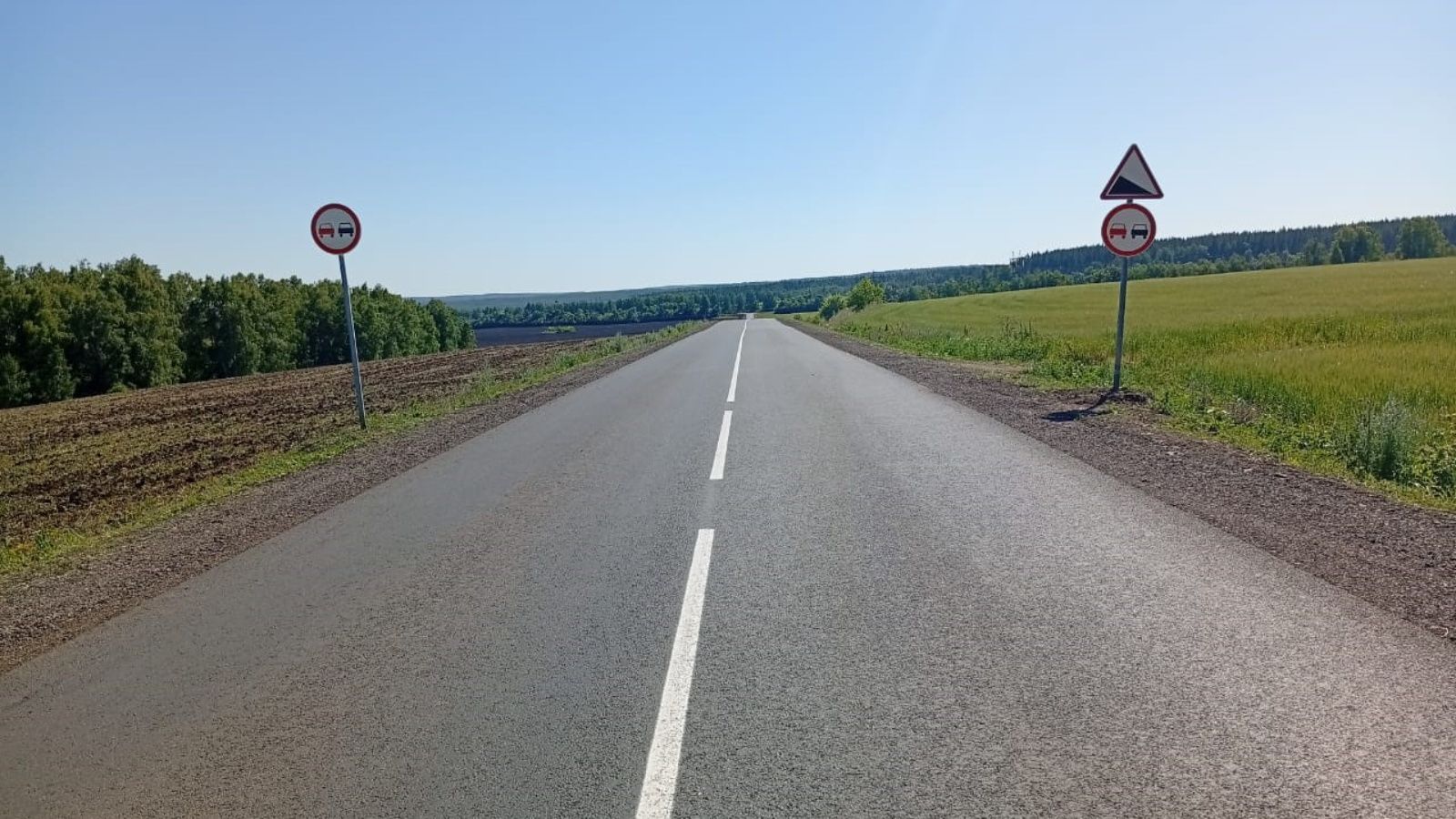 В Бавлинском районе благодаря нацпроекту обновлен участок дороги