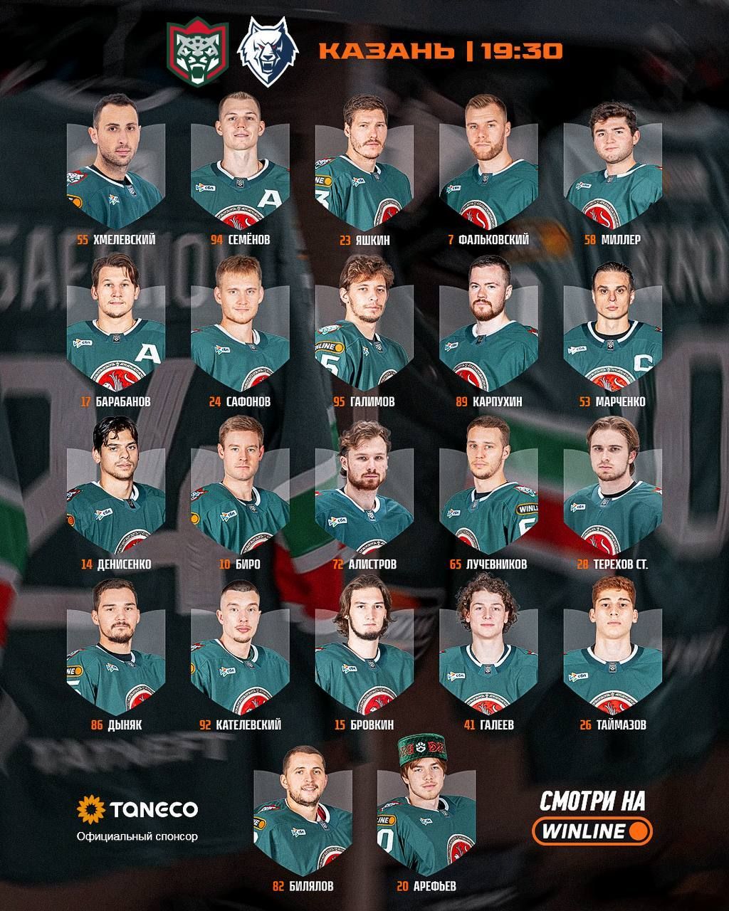 «Ак Барс» и «Нефтехимик» представили составы на татарстанское дерби