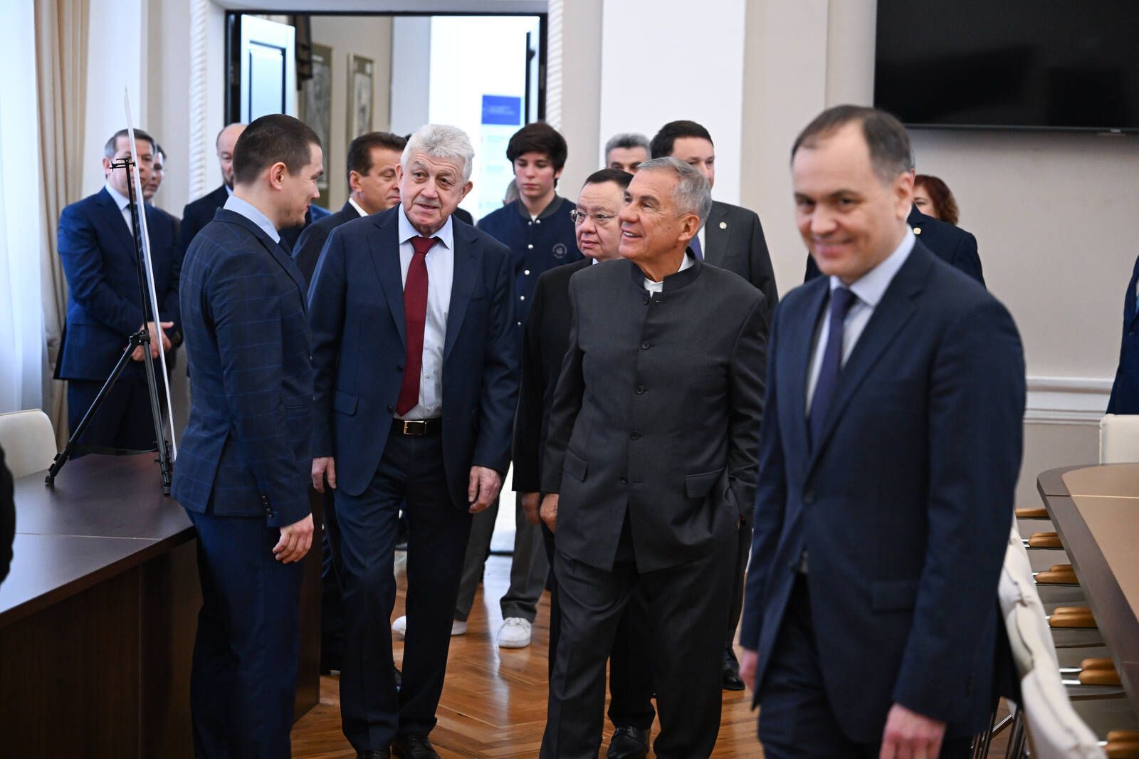 Минниханов и Файзуллин посетили КГАСУ