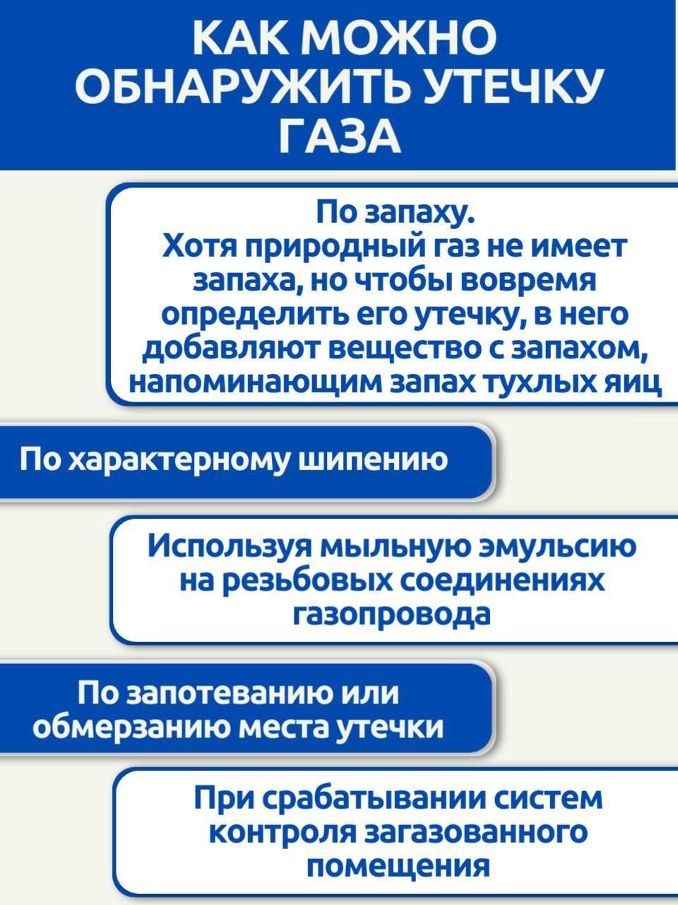 Татарстанцам напомнили правила безопасного использования газовых приборов – инфографика