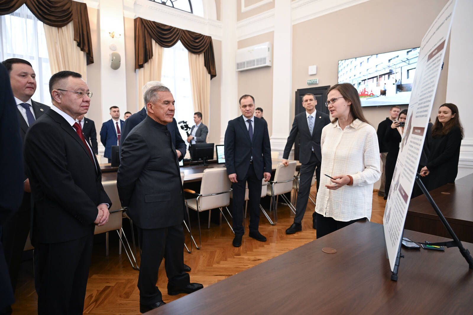 Минниханов и Файзуллин посетили КГАСУ