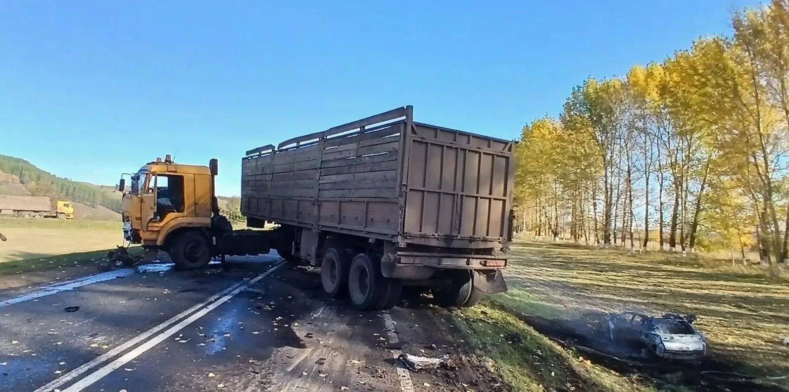 Водитель легковушки в Татарстане погиб после того, как столкнулся с КАМАЗом на встречке