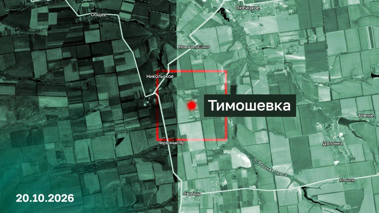 Армия России освободила село Тимошевка в Запорожской области
