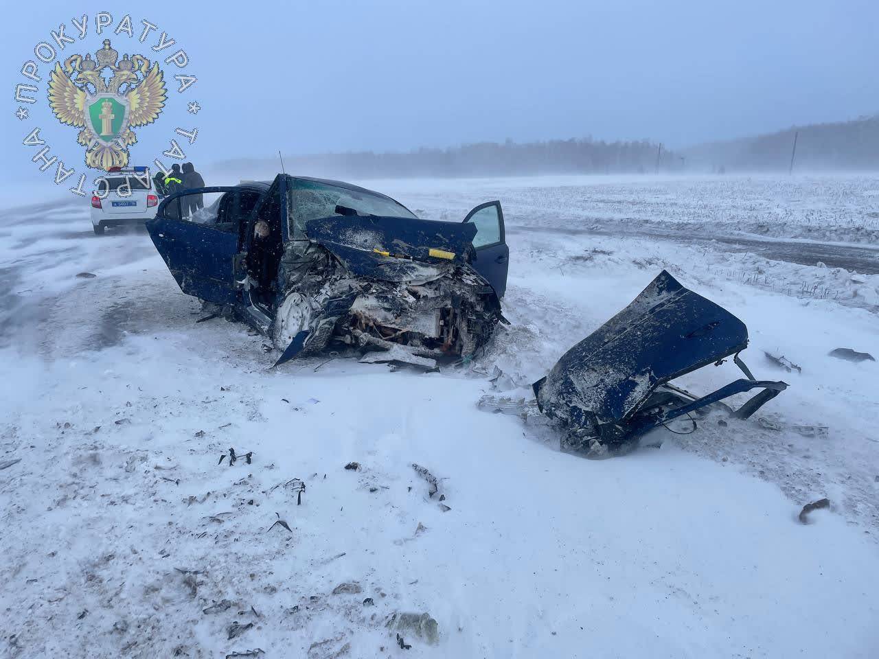 В массовом ДТП под Лениногорском пострадал ребенок