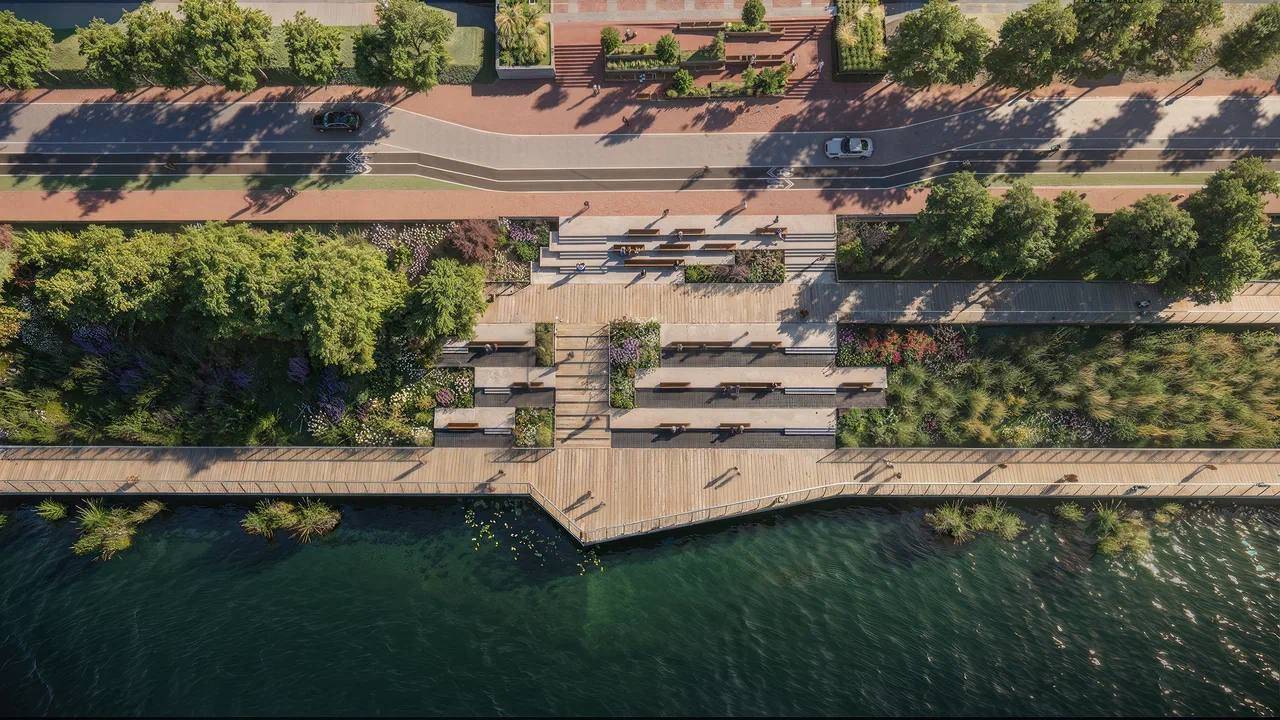 Новый фонтан и смотровые площадки появятся на набережной озера Нижний Кабан в Казани – фото