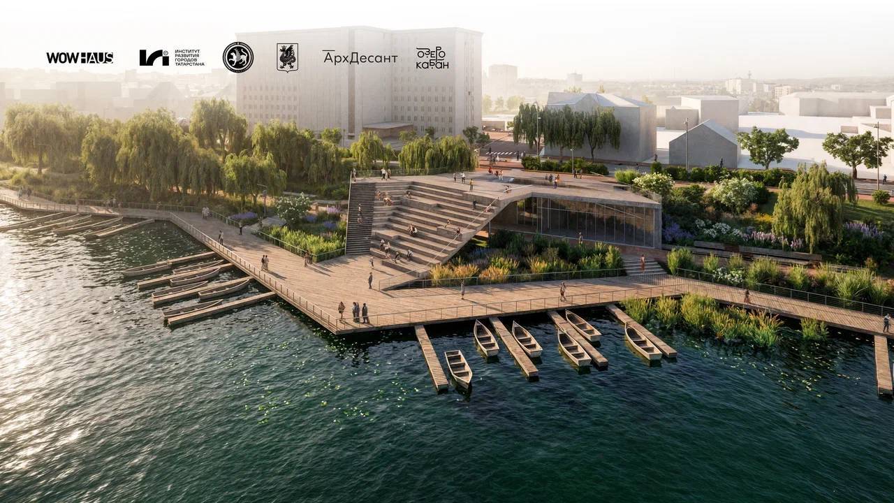 Был фонтан у старого Камаловского, будет и у нового: в Казани продолжат благоустройство набережной Кабана