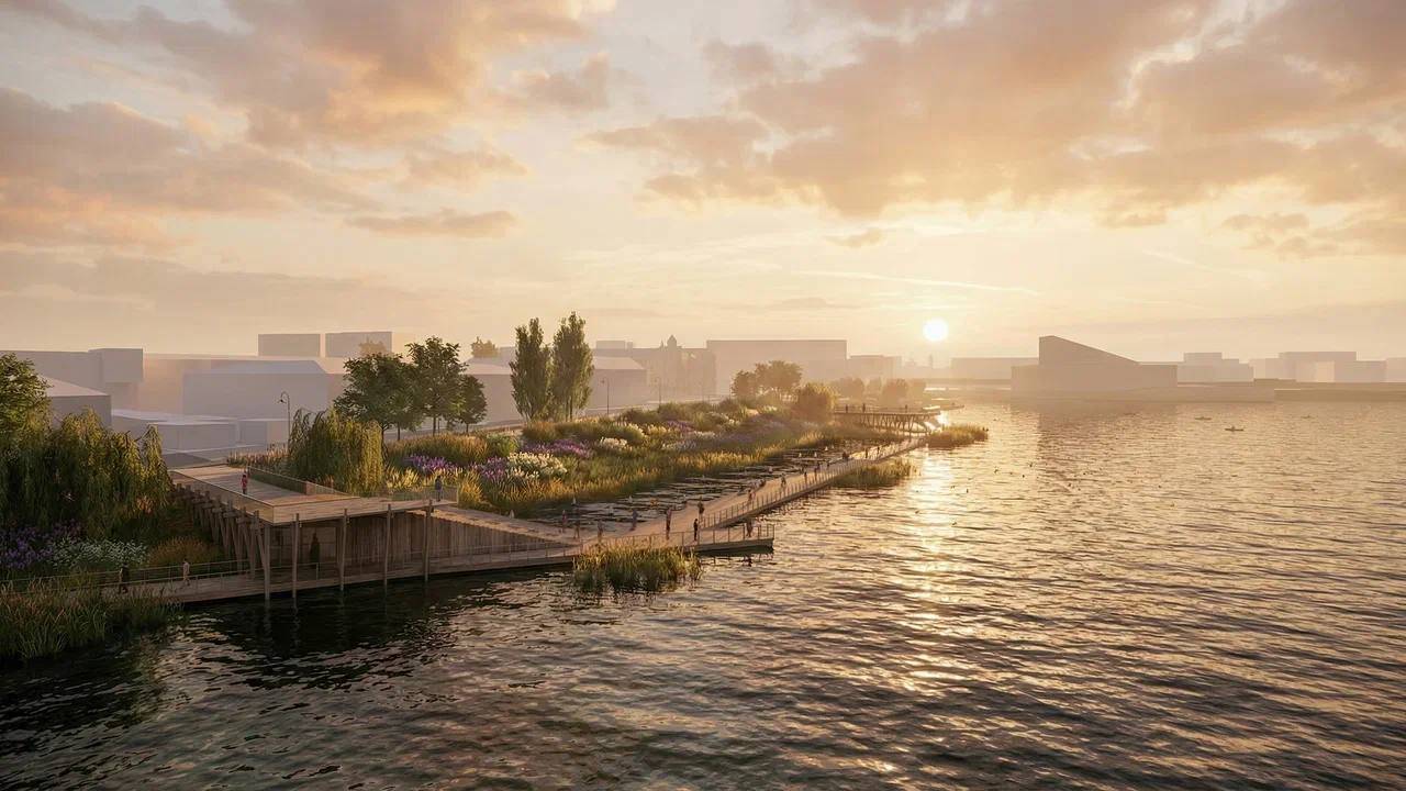 Новый фонтан и смотровые площадки появятся на набережной озера Нижний Кабан в Казани – фото