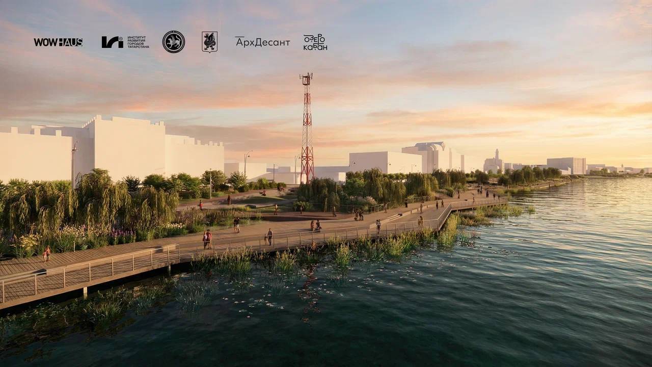 Был фонтан у старого Камаловского, будет и у нового: в Казани продолжат благоустройство набережной Кабана