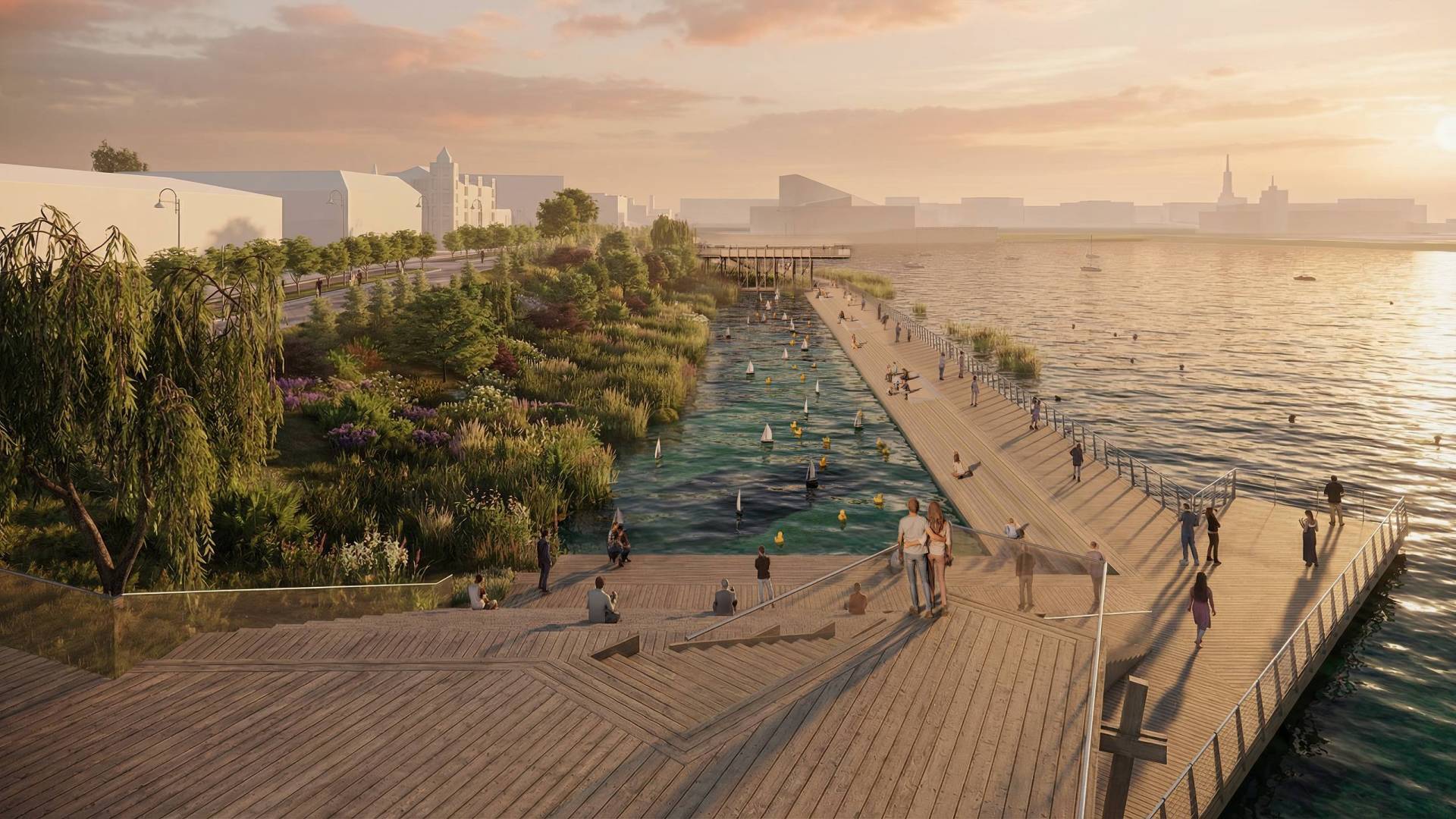 Новый фонтан и смотровые площадки появятся на набережной озера Нижний Кабан в Казани – фото