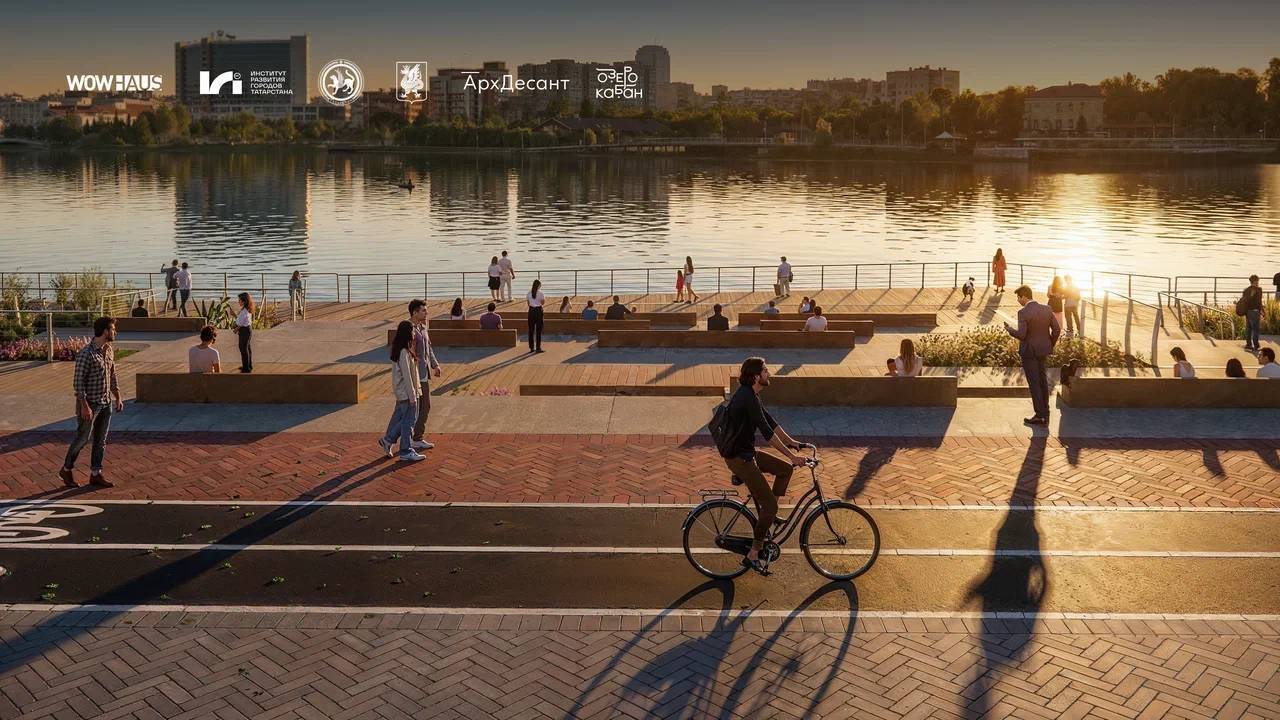 Был фонтан у старого Камаловского, будет и у нового: в Казани продолжат благоустройство набережной Кабана