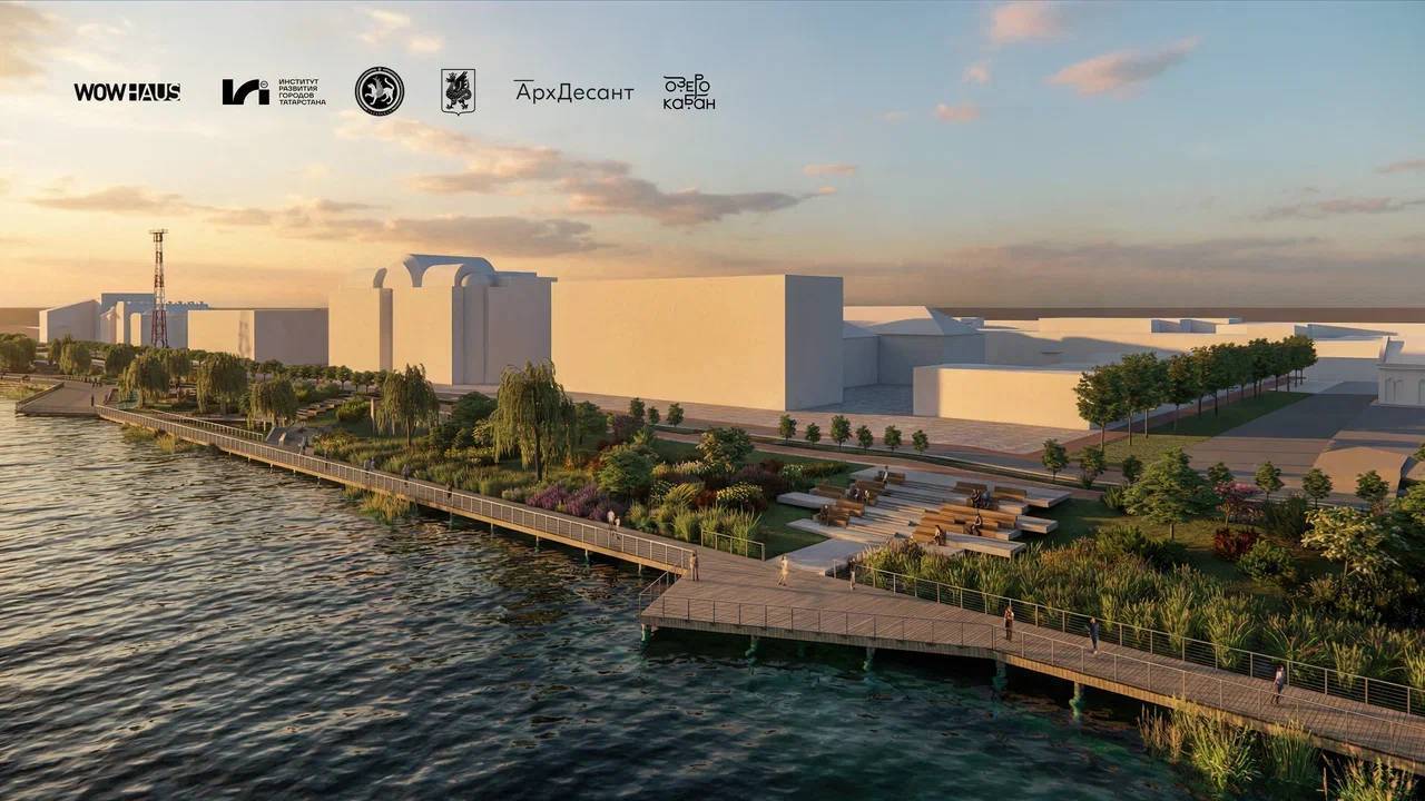 Был фонтан у старого Камаловского, будет и у нового: в Казани продолжат благоустройство набережной Кабана