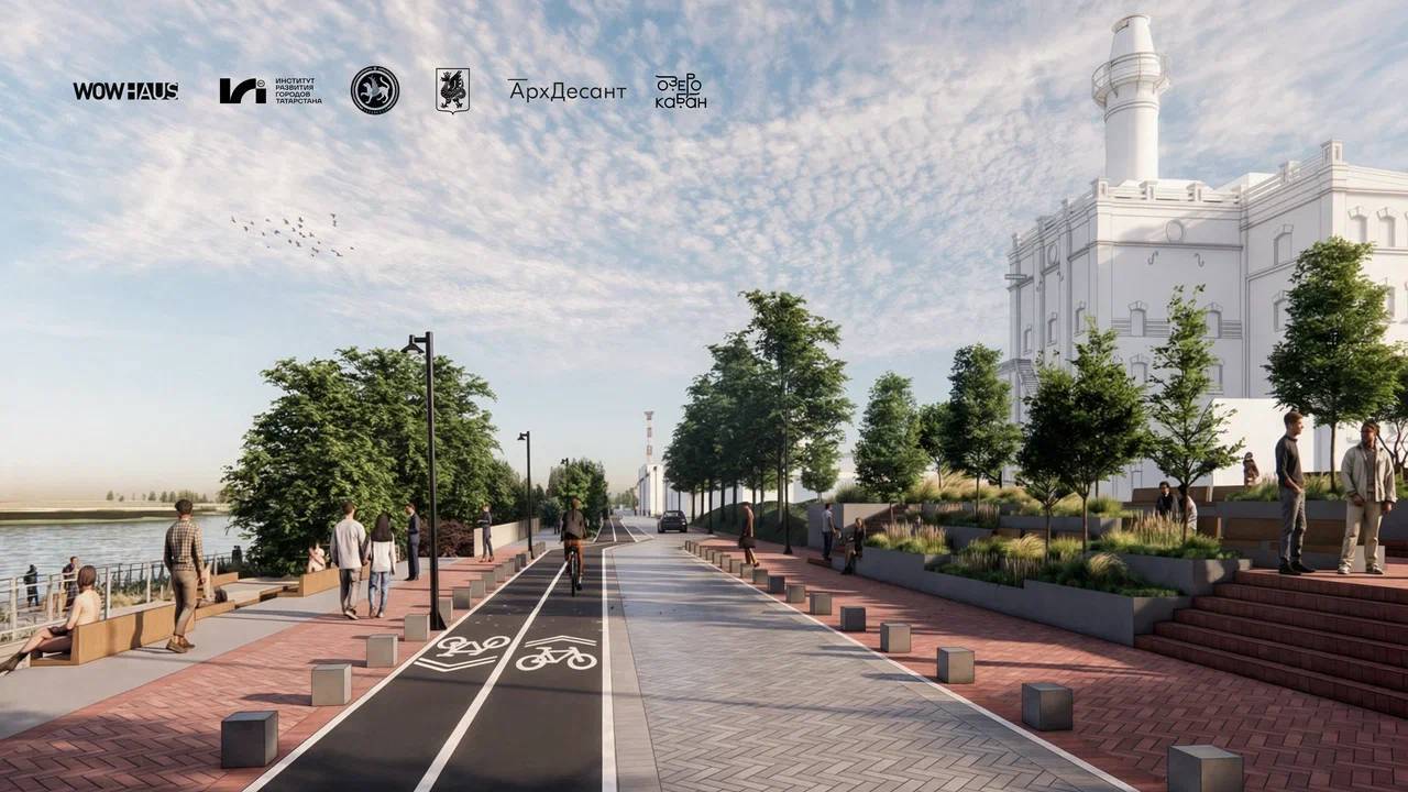 Был фонтан у старого Камаловского, будет и у нового: в Казани продолжат благоустройство набережной Кабана