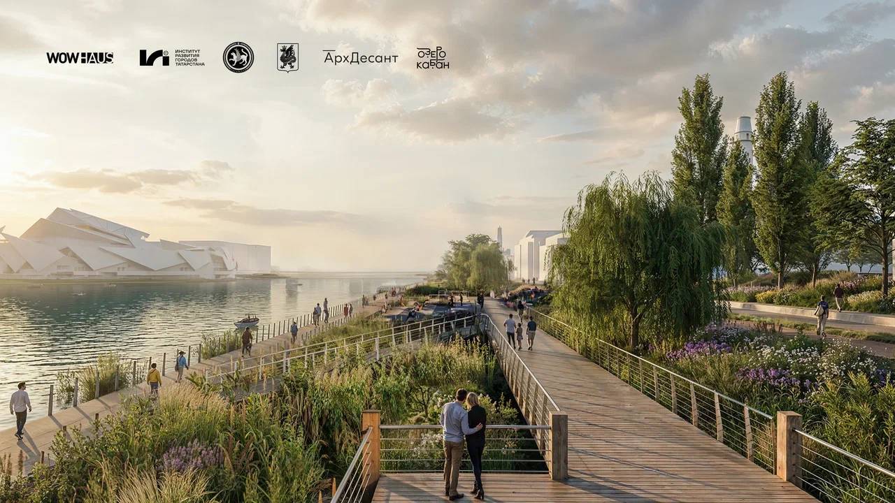 Был фонтан у старого Камаловского, будет и у нового: в Казани продолжат благоустройство набережной Кабана