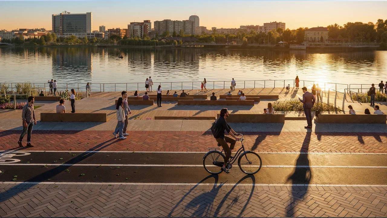 Новый фонтан и смотровые площадки появятся на набережной озера Нижний Кабан в Казани – фото