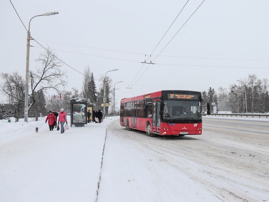 За три дня снегопада общественный транспорт Казани перевез 1,5 млн человек