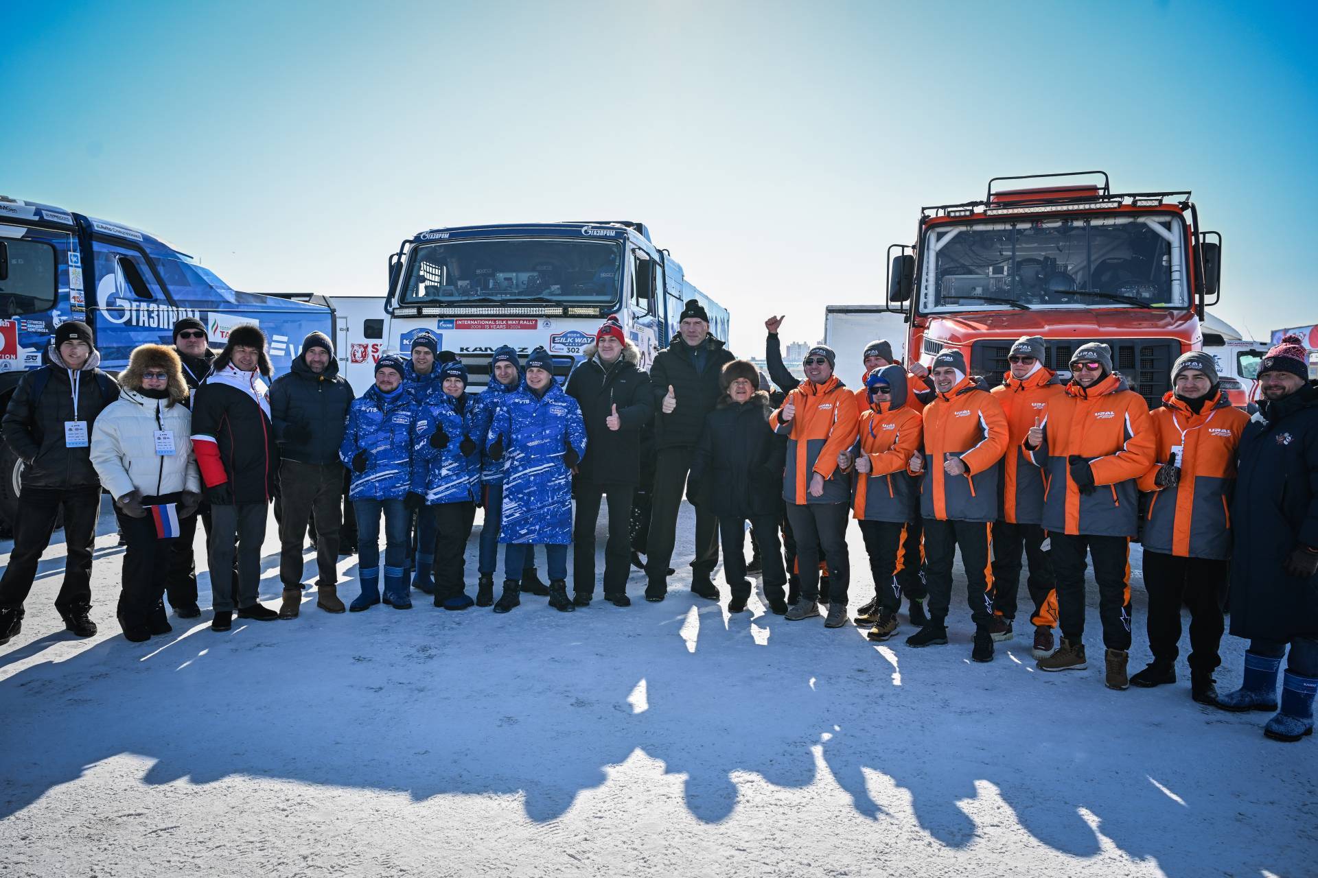 Минниханов устроил заезд на грузовике «КАМАЗ-мастера» на льду Амура в Благовещенске – видео