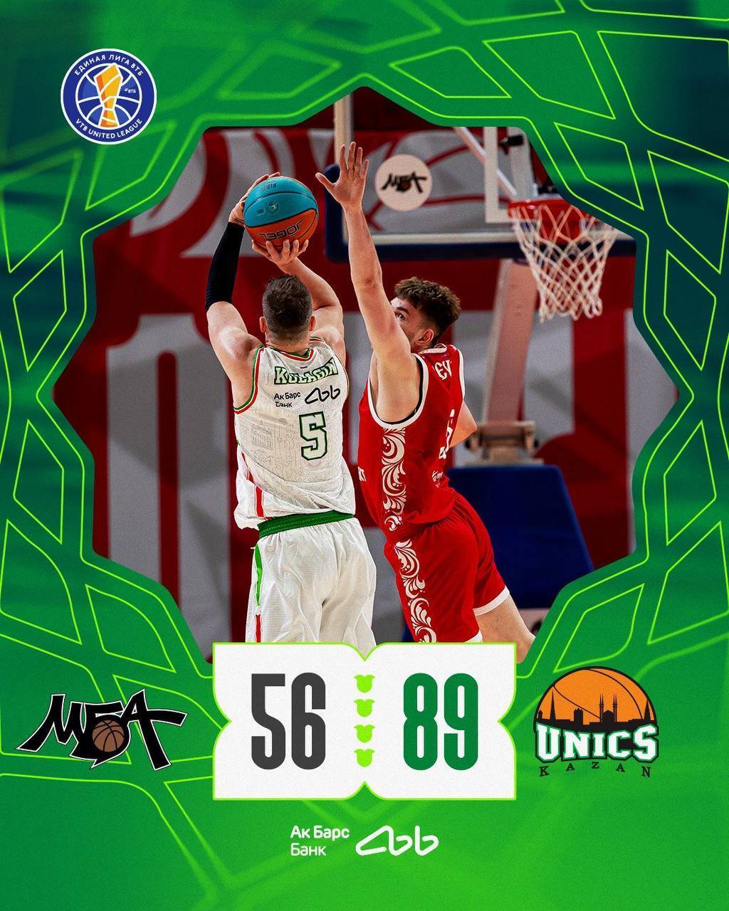 УНИКС в гостях разгромил МБА-МАИ со счетом 56:89