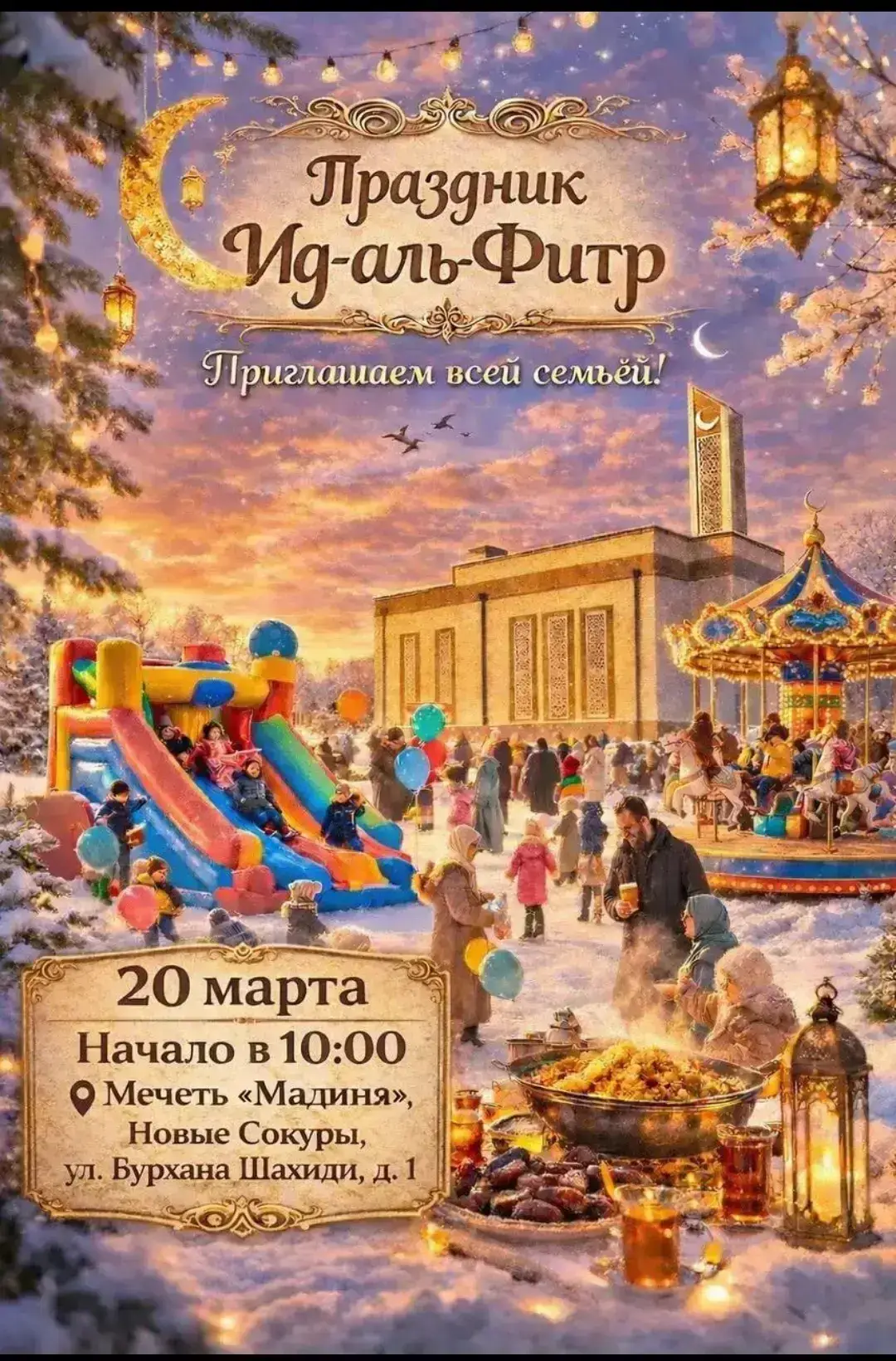 «Рәхим итегез»: где отметить Ураза-байрам в районах Татарстана