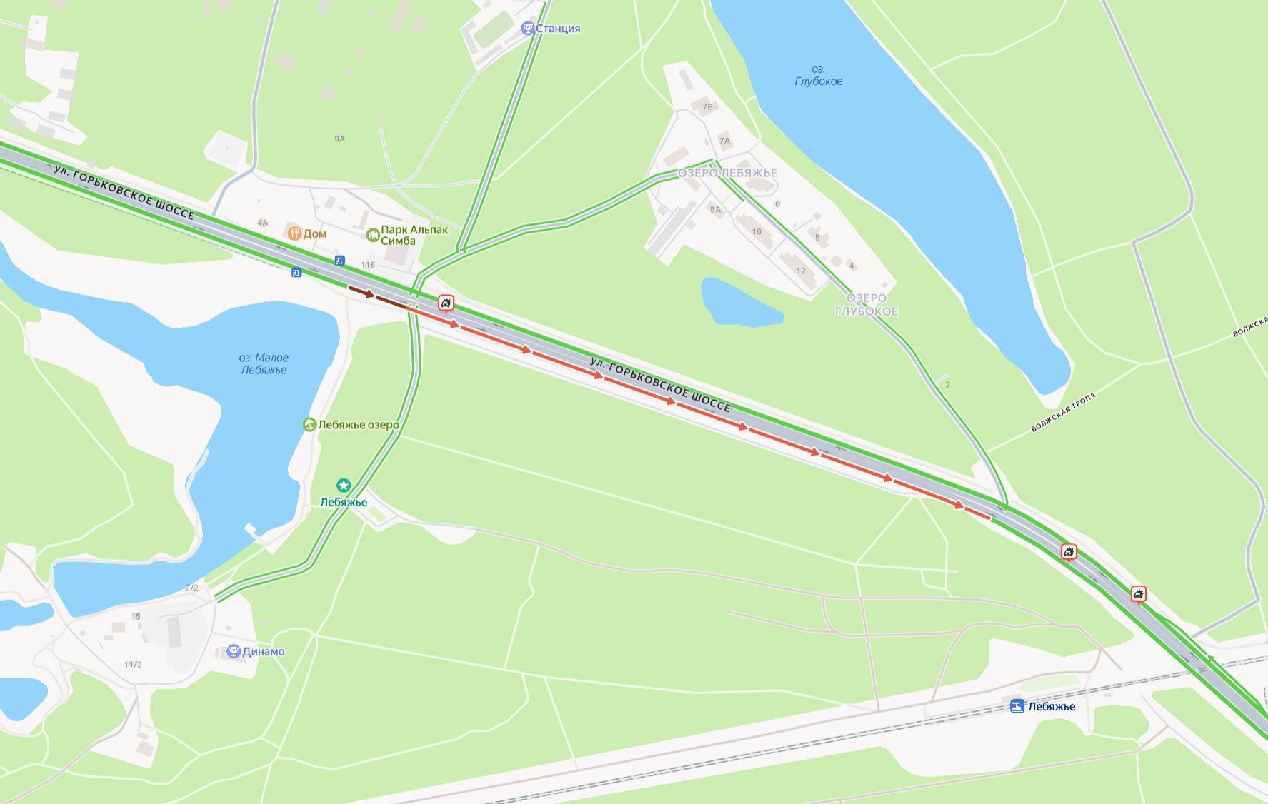 Массовая авария парализовала движение по Горьковскому шоссе под Казанью