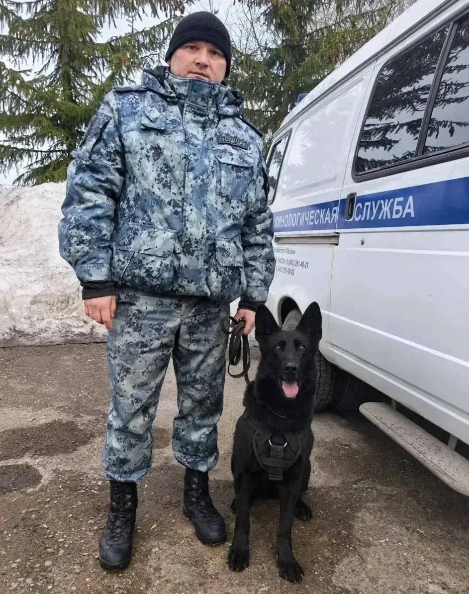 В Казани служебная собака помогла разыскать ограбившего магазин мужчину