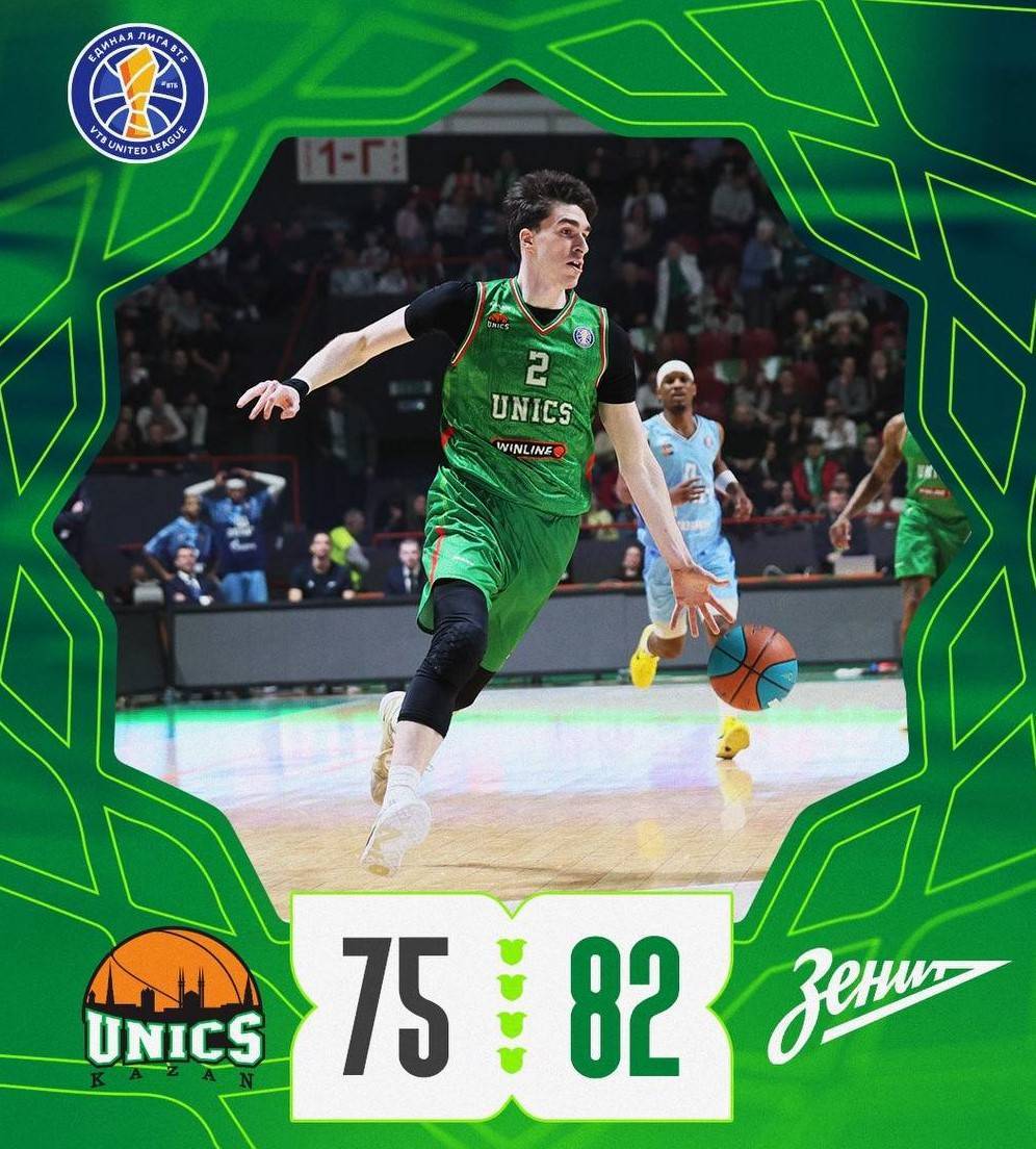 УНИКС уступил «Зениту» со счетом 75:82