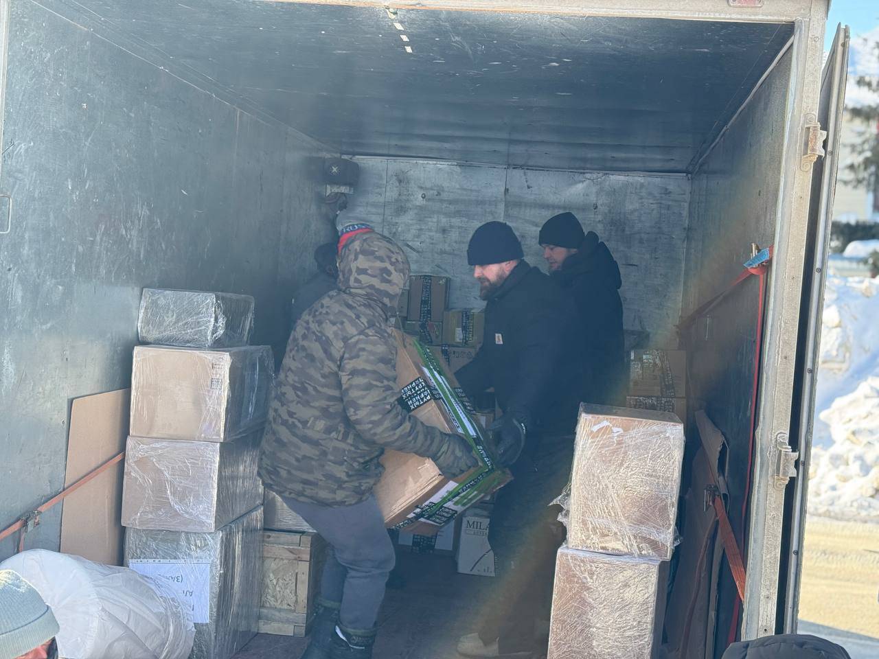 Высокогорцы отправили три автомобиля с гуманитарным грузом в зону СВО